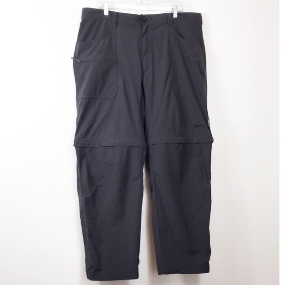 Cabela's Other - Cabela's Hiking Pants Convertible Insect Repellant Men's 38 Gray Zip Pockets